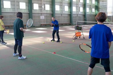 スポーツ教室(硬式テニス) @ 介護予防拠点施設(室内コート)